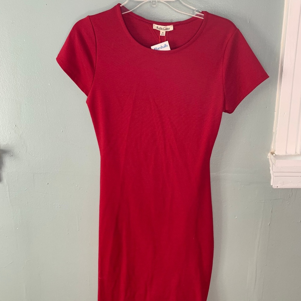 Red cocktail dress